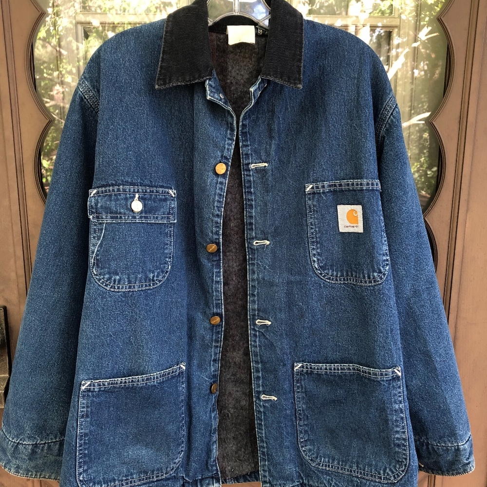 Denim Jacket with Corduroy collar